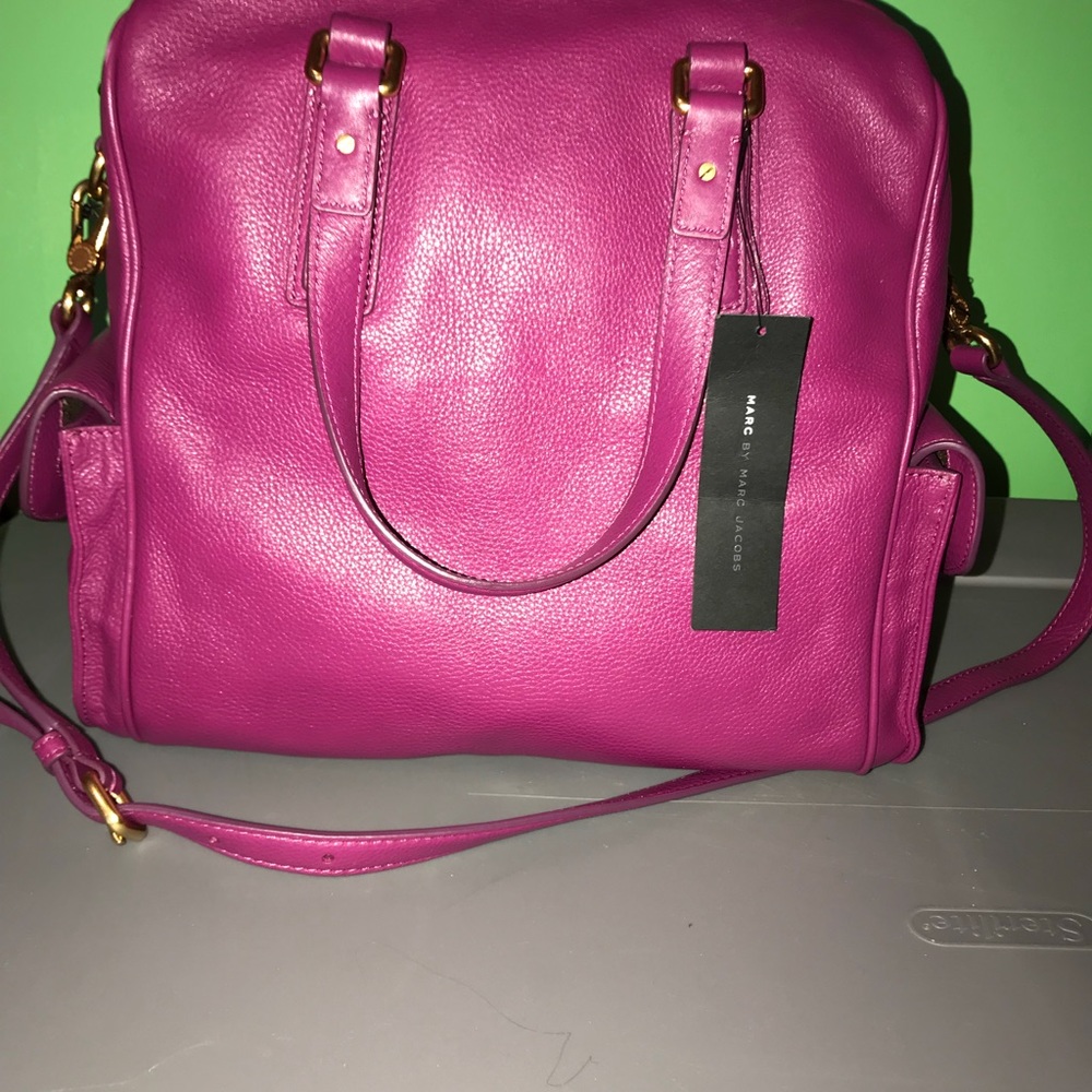 NWT! Marc by Marc Jacobs Hot-Fuchsia Lrg Satchel.